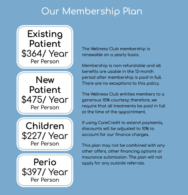 Williamsburg Smile Care Membership plan in Williamsburg